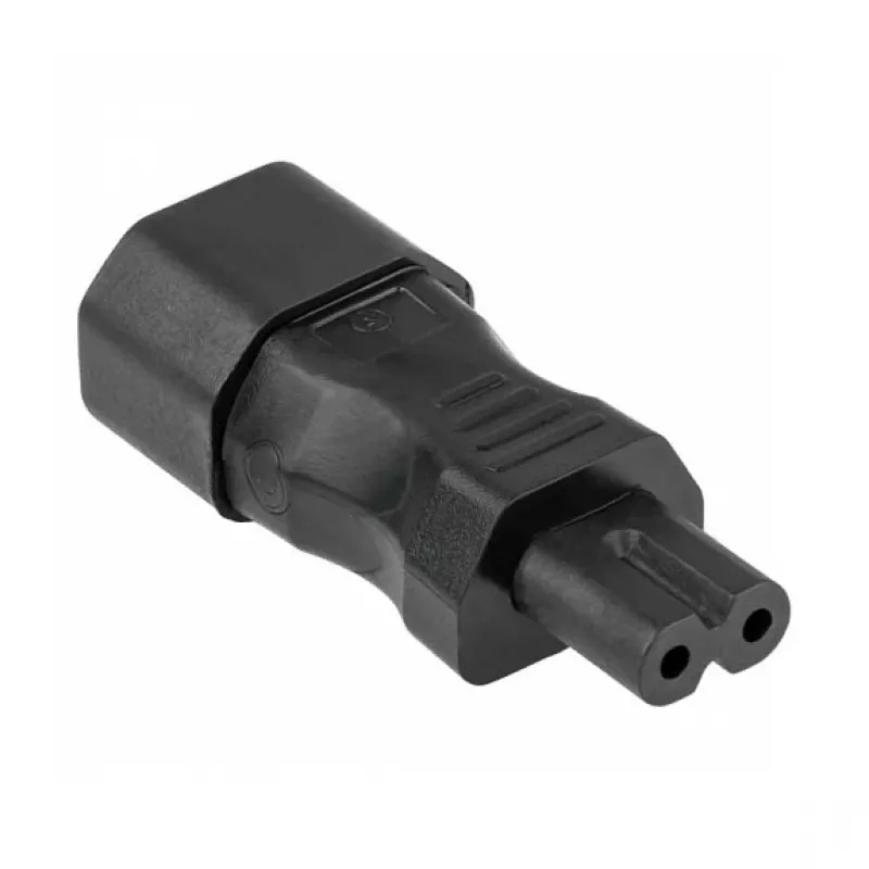 KABELMEISTER SKA-1470S adattatore alimentatore IEC C14 a C7 – 250 V / 2,5 A, nero