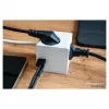 kabelmeister cubo presa 3 prese con USB-C e USB-A, bianco, 2m