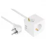 kabelmeister cubo presa 3 prese con USB-C e USB-A, bianco, 2m