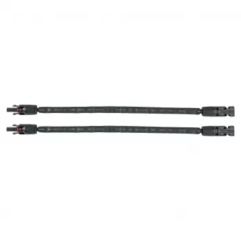 Kabelmeister passaggio per finestra solare MC4 nero 30cm cavo piatto