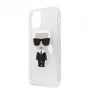 Karl Lagerfeld Apple iPhone 11 Pro Max Glitter Iconic Body Cover Argento