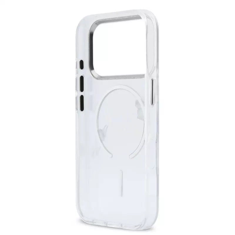 Karl Lagerfeld Apple iPhone 18 Pro Max HC MagSafe IML Clear Case con logo Karl Script trasparente