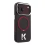 Karl Lagerfeld IML Ring Stand 360 Kameo Metal cover MagSafe per iPhone 18 Pro / 17 Pro - bordeaux