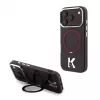 Karl Lagerfeld IML Ring Stand 360 Kameo Metal Custodia MagSafe per iPhone 18 Pro Max / 17 Pro Max Burgundy