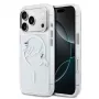 Karl Lagerfeld IML Karl Script Logo MagSafe Custodia rigida per Apple iPhone 18 Pro, trasparente