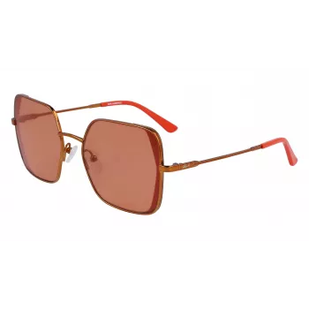 KARL LAGERFELD KL340S-800 Occhiali da sole donna - montatura in acetato nero, lenti in policarbonato grigie, 56 mm