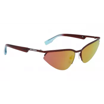 KARL LAGERFELD KL352S Occhiali da sole unisex Montatura nera Lenti grigie 61/17/140 mm
