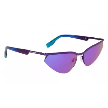 Occhiali da sole unisex rettangolari KARL LAGERFELD KL352S6117500 nero/grigio 61mm