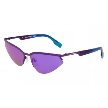 Occhiali da sole unisex rettangolari KARL LAGERFELD KL352S6117500 nero/grigio 61mm