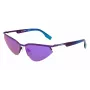 Occhiali da sole unisex rettangolari KARL LAGERFELD KL352S6117500 nero/grigio 61mm