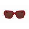 KARL LAGERFELD KL6104SR-600 Occhiali da sole donna Cat Eye Shiny Red Grey Gradient 53mm