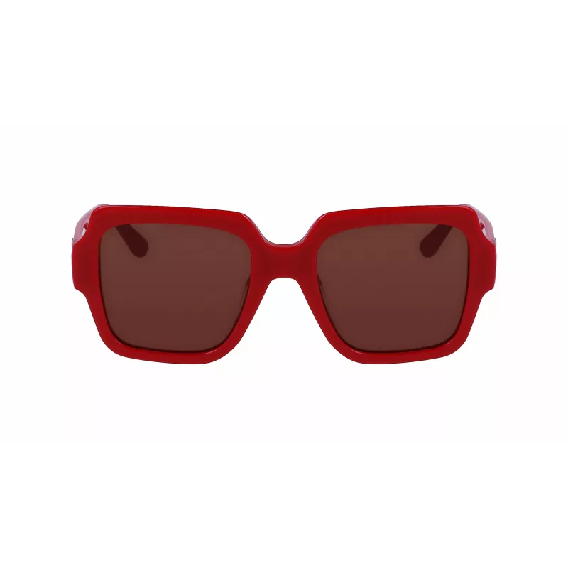 KARL LAGERFELD KL6104SR-600 Occhiali da sole donna Cat Eye Shiny Red Grey Gradient 53mm