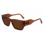KARL LAGERFELD KL6123S541824 Occhiali da sole unisex, montatura nero lucido, lenti grigie, 54/18/140 mm