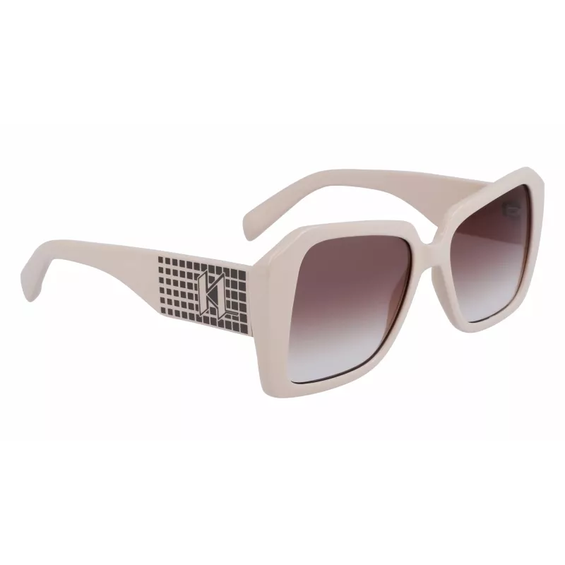Occhiali da sole KARL LAGERFELD KL6140S531710 donna rettangolari nero/grigio 53 mm
