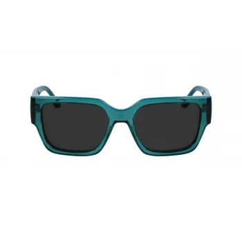KARL LAGERFELD KL6142S-316 Occhiali da sole unisex rettangolari Havana 55mm
