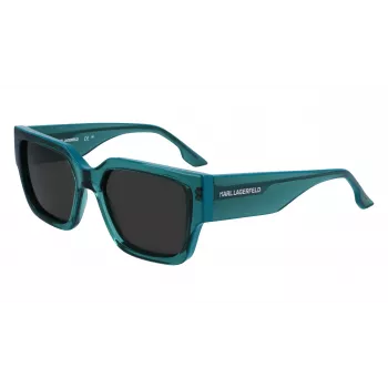 KARL LAGERFELD KL6142S-316 Occhiali da sole unisex rettangolari Havana 55mm
