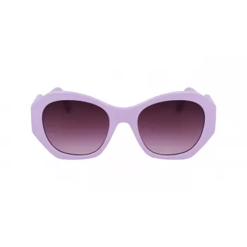 KARL LAGERFELD KL6146S-516 Occhiali da sole donna squadrati - montatura nera, lenti grigie sfumate 54/20/140 mm
