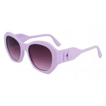 KARL LAGERFELD KL6146S-516 Occhiali da sole donna squadrati - montatura nera, lenti grigie sfumate 54/20/140 mm