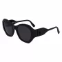 KARL LAGERFELD KL6146SN-1 Occhiali da sole da donna - Montatura in acetato cat-eye squadrata - Protezione UV400 - Lente 54 mm
