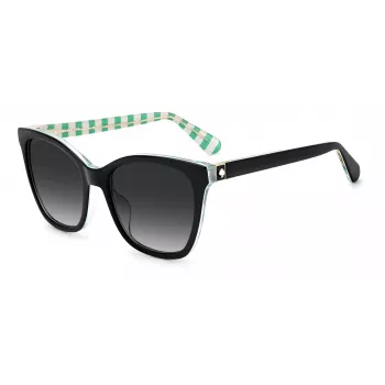 KATE SPADE DESIS807F59O Occhiali da sole donna, montatura acetato havana, lenti sfumate marroni, 55/17/140 mm