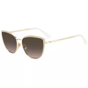 KATE SPADE Staci Occhiali da sole donna, squadrati, nero-grigio sfumato, 56 mm