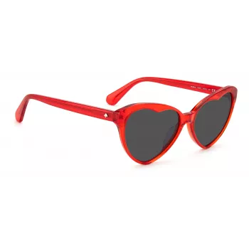 Kate Spade Velma Occhiali da sole donna VELMASC9AF7IR montatura nera lenti grigie sfumate 57/17/140 mm
