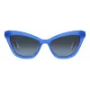 KATE SPADE Occhiali da sole donna Amelie rettangolari - Montatura nera, lenti grigie sfumate 54mm