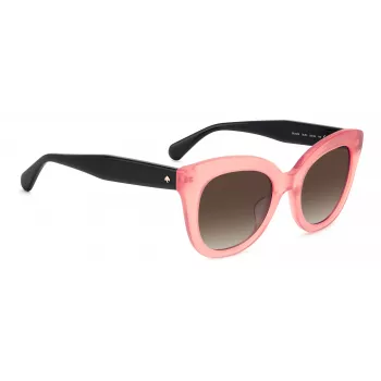 KATE SPADE Occhiali da sole donna BELA Cat-Eye nero acetato lente grigia sfumata 50mm