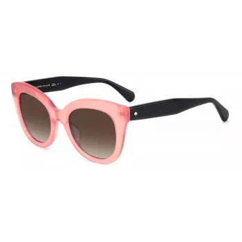 KATE SPADE Occhiali da sole donna BELA Cat-Eye nero acetato lente grigia sfumata 50mm