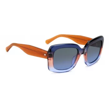 Occhiali da sole donna KATE SPADE Bellamy quadrati in acetato havana marrone sfumato 52 mm
