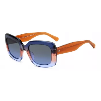 Occhiali da sole donna KATE SPADE Bellamy quadrati in acetato havana marrone sfumato 52 mm