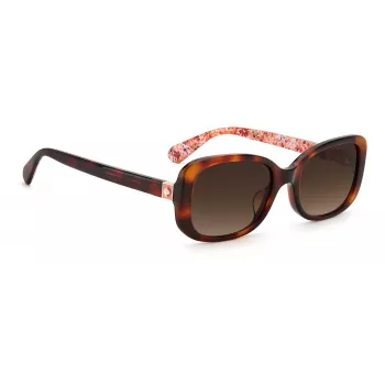 KATE SPADE donna Dionna occhiali da sole cat eye - montatura in acetato nera con lenti grigie sfumate - 52/17/140 mm