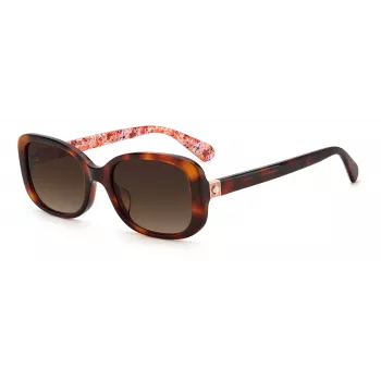 KATE SPADE donna Dionna occhiali da sole cat eye - montatura in acetato nera con lenti grigie sfumate - 52/17/140 mm