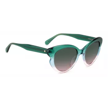KATE SPADE donna Elina occhiali da sole cat eye - montatura nera, lenti grigio sfumato 53mm
