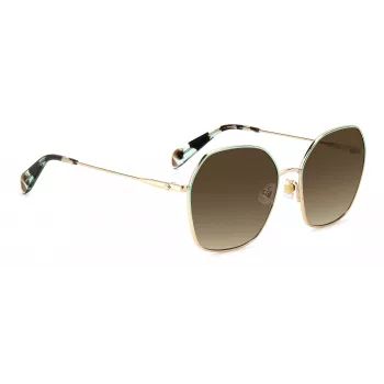KATE SPADE occhiali da sole donna KENNAGSLKSF7H - montatura nera, lenti grigie sfumate 57/17/140 mm
