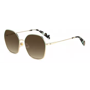 KATE SPADE occhiali da sole donna KENNAGSLKSF7H - montatura nera, lenti grigie sfumate 57/17/140 mm