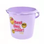 keeeper secchio Deco 10L Ilvie Emoji Best Day Ø30x28cm lilla