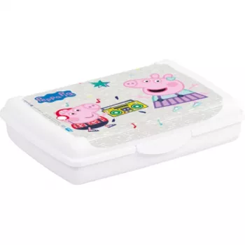 keeeper Deco-Click-Box Mini 0,5L Peppa Pig contenitore per alimenti, bianco
