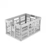 keeeper scatola pieghevole ben 45 L Nordic Grey — portata fino a 50 kg, scatola contenitore pieghevole 54 x 37 x 28 cm