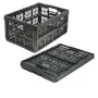 keeeper scatola pieghevole ida, 32 L, nero, portata fino a 16 kg, 48 x 35 x 23 cm