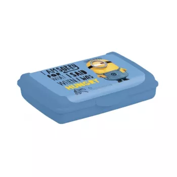 keeeper contenitore per alimenti Deco-Click-Box Mini 0,5L Carla Minions Hungry azzurro