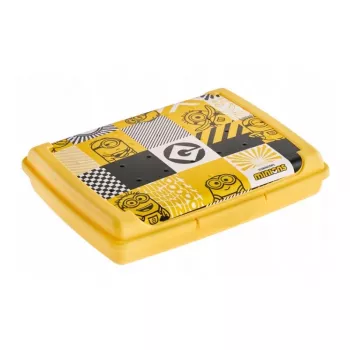 keeeper contenitore deco-click-box mini 0,5L Carla Minions Mosaic 17x13x3,5cm giallo