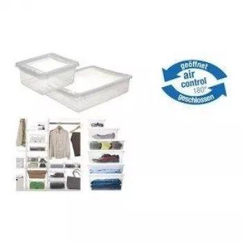 keeeper Freddy 10 L scatola per conservazione rettangolare trasparente con coperchio, polipropilene, senza BPA, impilabile 1058200100000