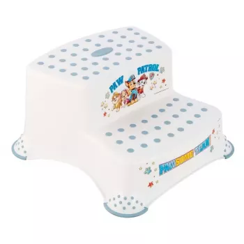 keeeper kids Igor Paw Patrol Sgabello a due gradini, 40 x 37 x 21 cm, 120 kg, Bianco con stampa