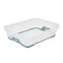 keeeper cestino mini A5 Jonas con fondo antiscivolo, trasparente/blu, 26,5 x 20 x 7 cm