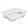 keeeper cestino mini A5 con fondo antiscivolo Jonas 26,5x20x7 cm trasparente/grigio