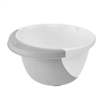 keeeper Ciotola per mescolare con funzione antiscivolo 3,5L Carlotta Ø26x14cm Bianco/Grigio