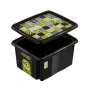 keeeper Scatola contenitore con coperchio 24L Karolina Minions Mosaic, nero, 42,5 x 35,5 x 22,5 cm