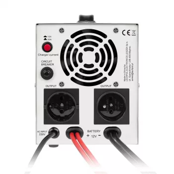 KEMOT PROsinus-1000 alimentazione di emergenza – inverter a onda sinusoidale pura con funzione di carica 12V, 230V, 1000VA/700W
