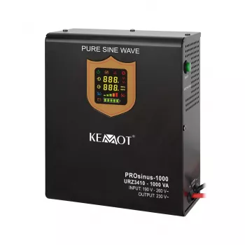 KEMOT PROsinus-1000 gruppo di continuità a parete 1000VA/700W onda sinusoidale pura 12V 230V